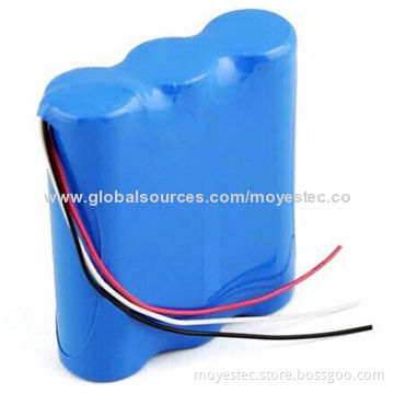 1P3S 18650 Lithium-ion Battery Pack, 3.7V, 7,500mAh for Medical Instruments
